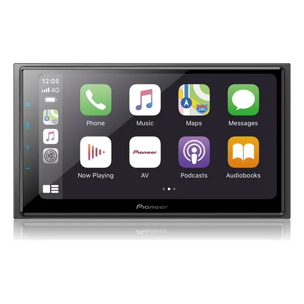 Pantalla Autoestereo Pioneer DMHZ6350BT  Color Negro 