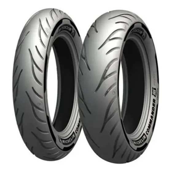 Par Pneu Moto Michelin Commander3 100/90b19 170/80b15 Shadow