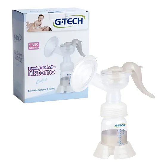 Bomba Tira Leite Materno Gtech Extração Bombinha Manual 