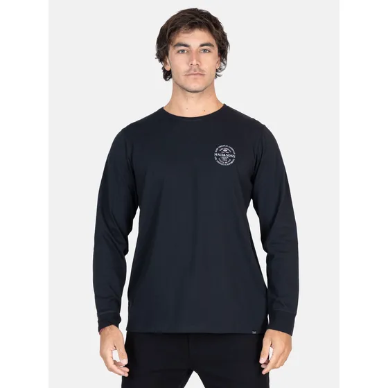 Polera Ml Lei Breeze Negro Hombre Maui And Sons