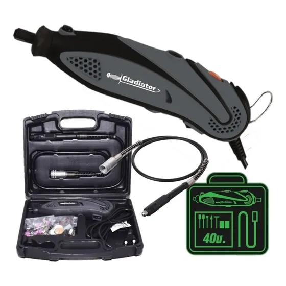 Minitorno 135w Gladiator 40 Accesorios + Maleta