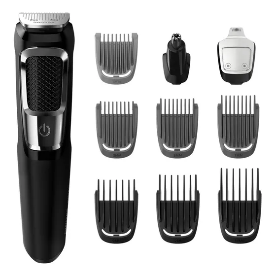 Recortadora Multiproposito Todo En 1 Philips Mg3750/10 Color Negro
