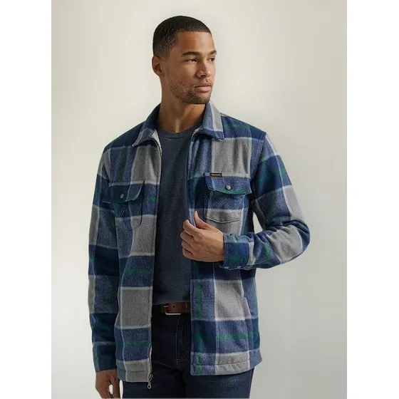 Chaqueta Wrangler De Franela Con Forro Polar