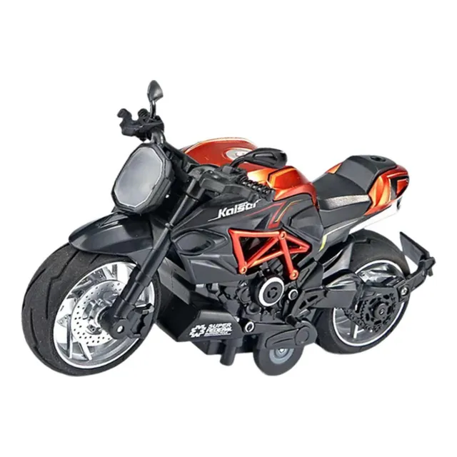 Modelo De Motocicleta, Juguete De Motocicleta Con Retroceso,