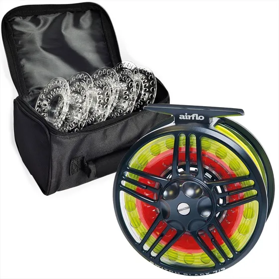 Reel Pesca Con Mosca Airflo Switch Para Línea 7 8 9 + Bolso 