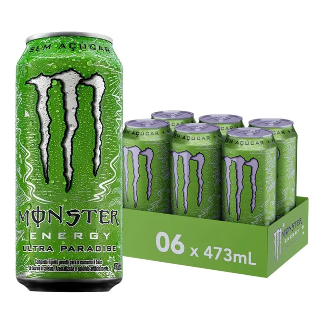 Energético Monster Ultra Paradise 473ml - 6 Unidades 