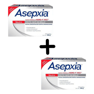 Set 2 Pza Jabon Asepxia Neutro Efecto Mate Limpieza Facial Set 2 Pza Jabon Asepxia Neutro Efecto Mate Limpieza Facial