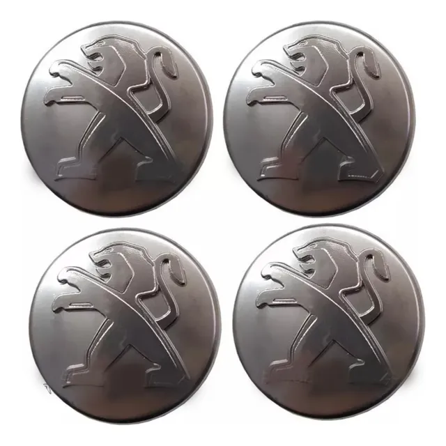 4 Tapas Centro Llanta Logo Fdo Gris Peugeot 208 Gti 15-20