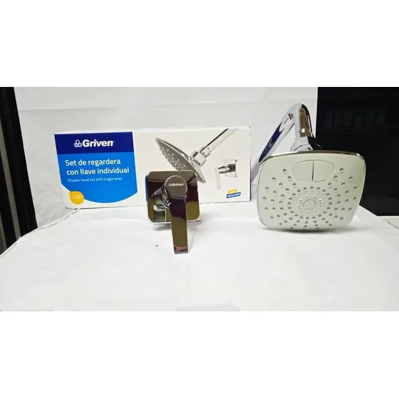 Regadera C/llave Individual Cromada Griven