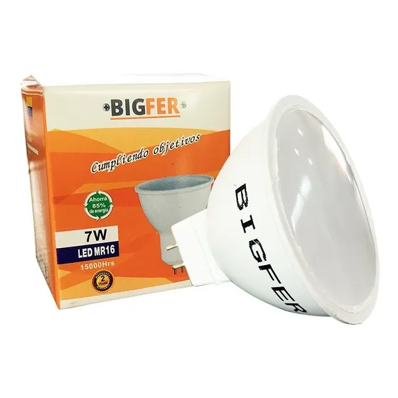 Pack 4 Bombillo Dicroico Led 7w Mr16 Bigfer