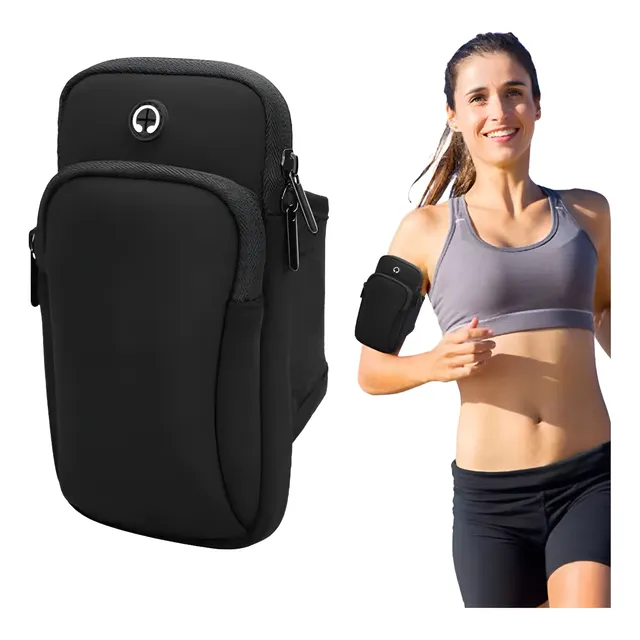 Estuche Porta Celular Deportivo Brazalete Ajustable Running