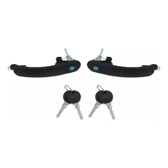 Par 2 Manija Delantera Exterior Izq Der Llave Vw Pointer 4p