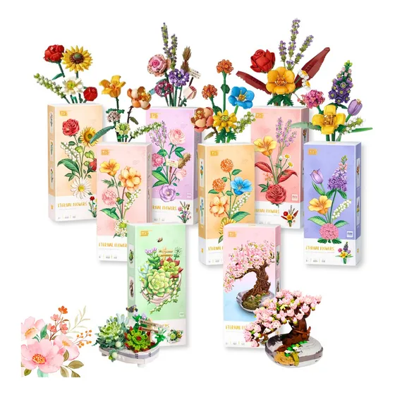 Bloques Para Armar En Forma De Flores Decoracion Creativa