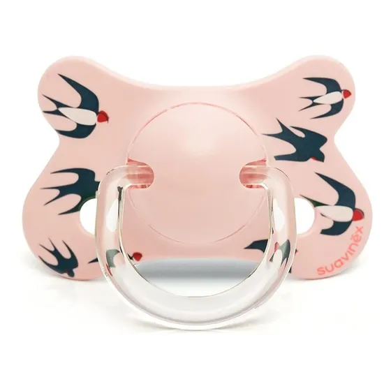 Chupete Suavinex Anat Silic +4-18m  Golondrina Rosa Flaber