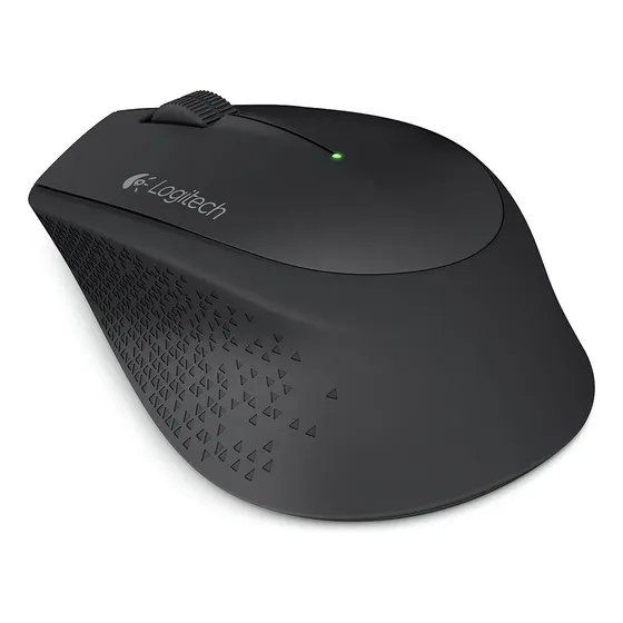 Mouse sem fio Logitech M280 com Pilha Inclusa - Preto