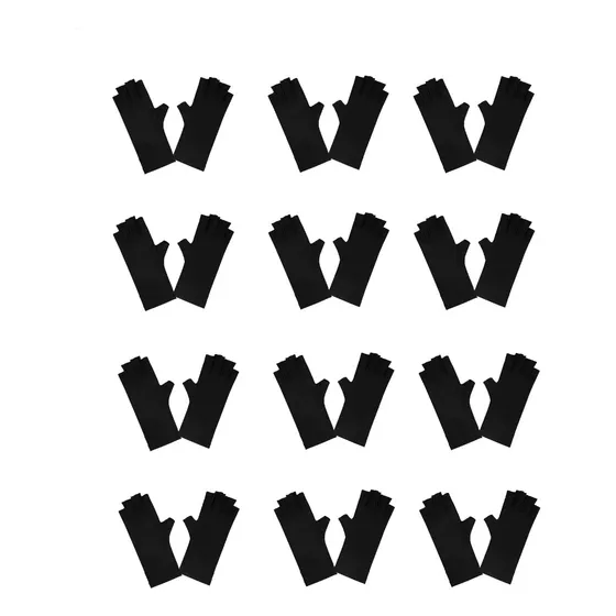 Guantes Protector Rayos Uv Lampara Manicuria Uñas Pack X12