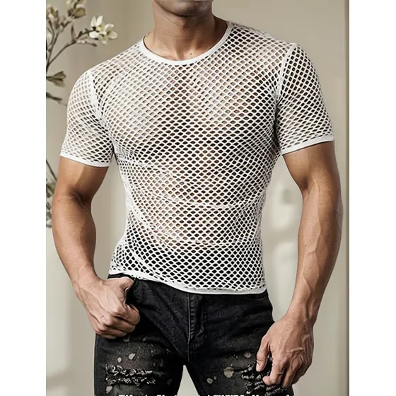 Camisetas Camisas En Malla Para Hombre