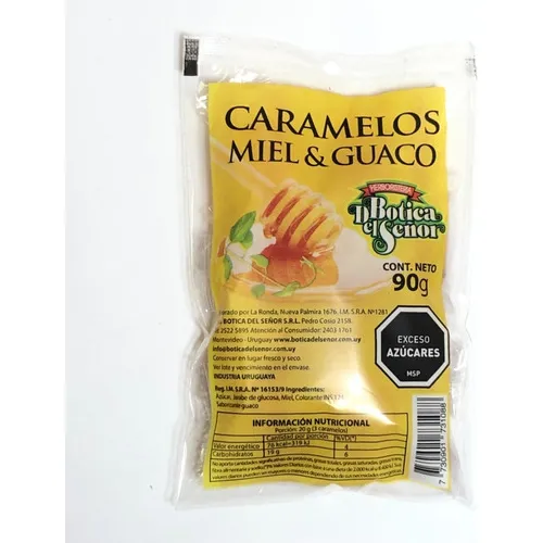 Caramelos De Miel Y Guaco Botica Del Señor 90g