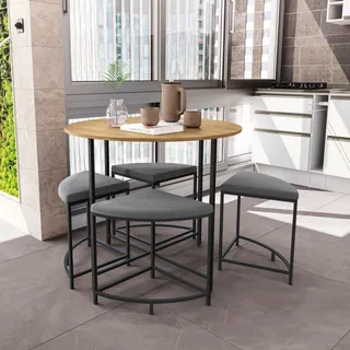 Mesa Sala De Jantar Com 4 Banquetas Estofadas Promoção Mesa Sala De Jantar Com 4 Banquetas Estofadas Promoção
