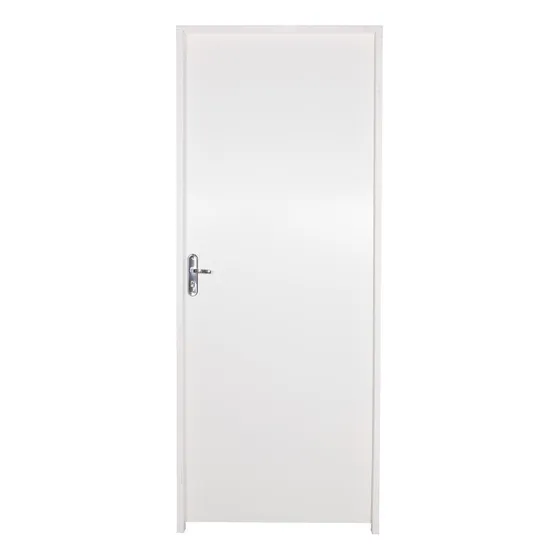 Porta Lisa Primer Hdf Completa Batente De 9,5 Cm E Fechadura Cor Branco
