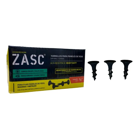 Tornillos De Drywall 6 X 1/2 Plgs Rosca Gruesa 1000 Und