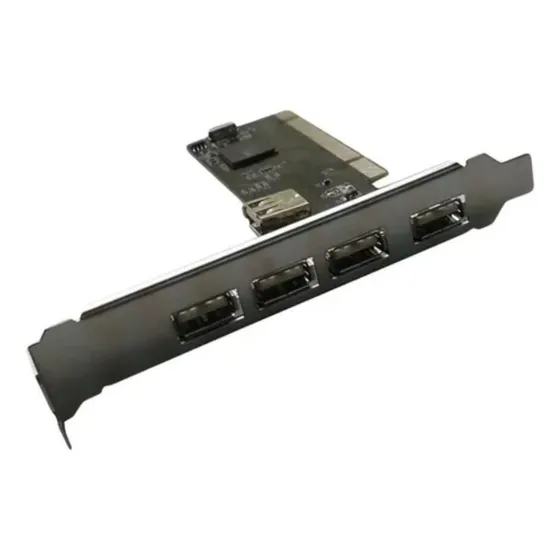 Placa Pci A Usb Kanji 4 Puertos+ 1 Puerto Interno 2.0 400mhz