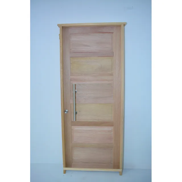 Puerta Tabique Horizontal Eucalipto C/barral O Picaporte