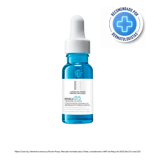 Sérum Revitalizante Hyalu B5 Olhos 15ml La Roche-posay Momento de aplicação Dia Noite Tipo de pele Todo tipo de pele