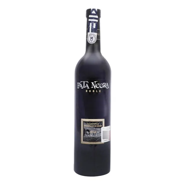 Pack De 6 Vino Tinto Pata Negra Valdepeñas Roble Tempranillo
