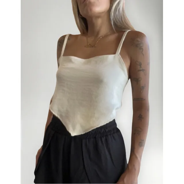 Top Tipo Pañuelo Con Lazo Para Atar