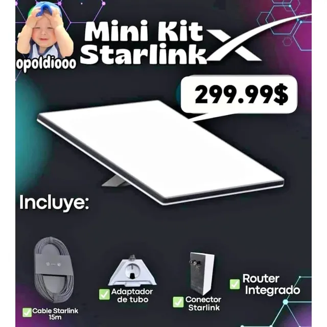 Antena Starlink Mini Internet Ilimitado. Promociones Flash