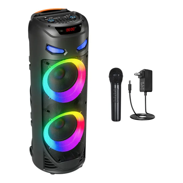 Grande Bocina Subwoofer Recargable Bluetooth Micrófono Y Eq