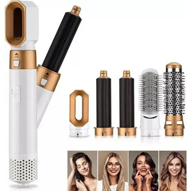 Secador Cabello De Pelo Voluminizador Y Ondulador 5 En 1