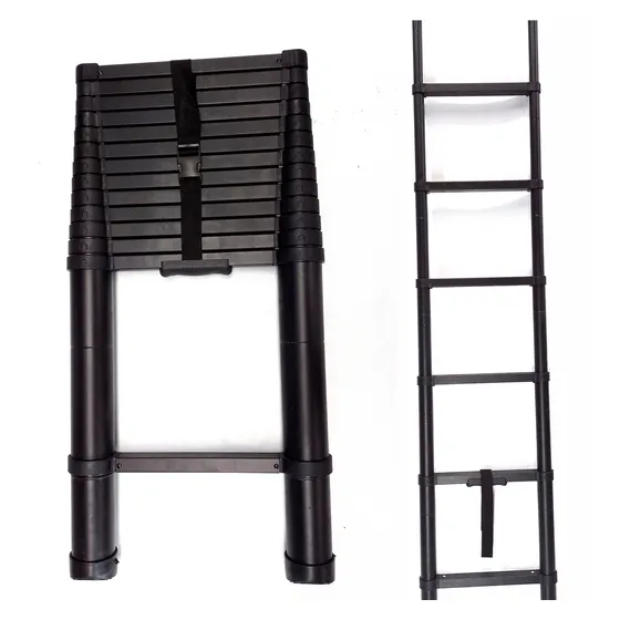 Escalera Telescópica Negra 5m Incluye Regalo