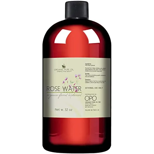 32 Oz Agua De Hidrósol Rosa  100% De Agua De Rociado Zqn9l