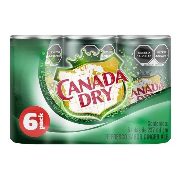 Refresco Canada Dry Ginger Ale 6 Latas De 237ml