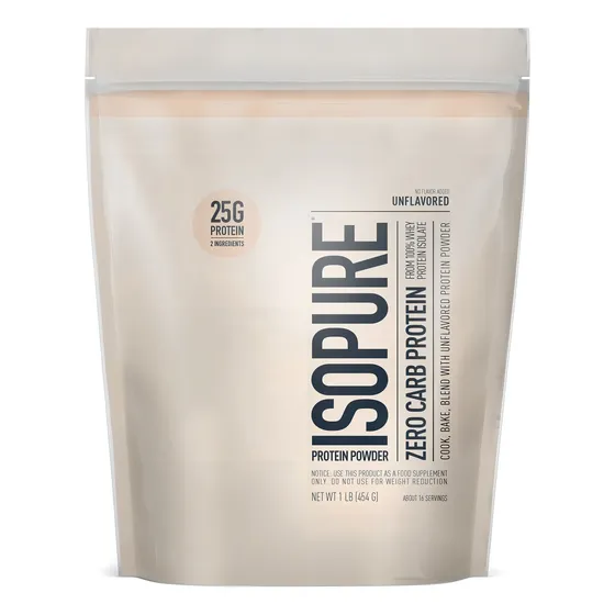 Isopure Whey Protein Isolate Zero Carbs Proteína Sin Azúcar Sabor Unflavored / Sin Sabor