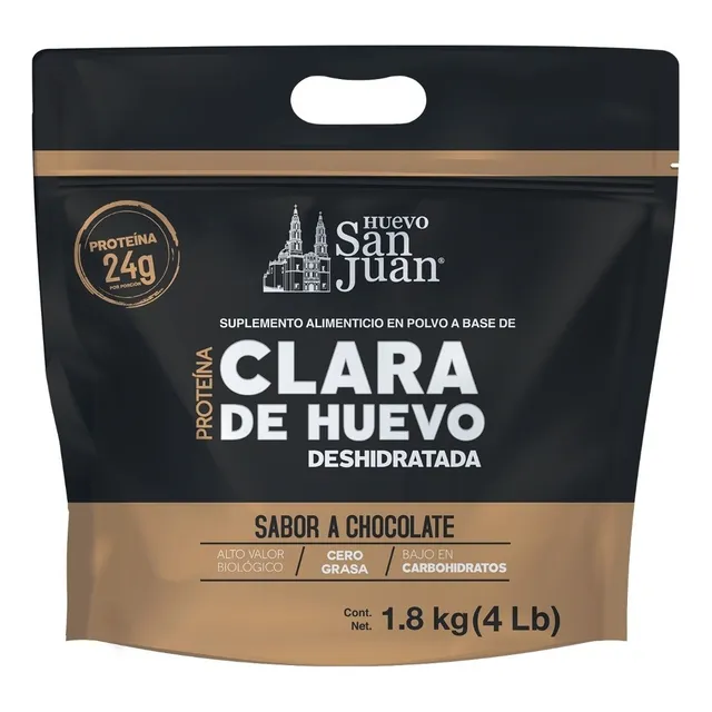 Bolsa Proteína Clara De Huevo Deshidratada 4lbs San Juan Fit Chocolate