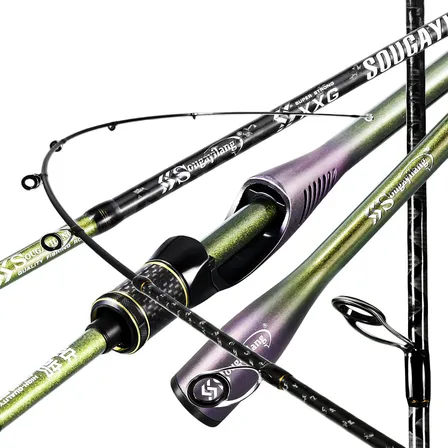 Vara De Pesca Carbono Maciça 1,80m 14lb Sougayilang Ação Mh Verde Vara Para Molinete
