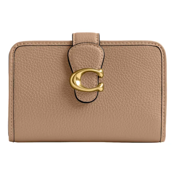 Billetera Coach Tabby De Piel Granulada Pulida Mediana, Colo