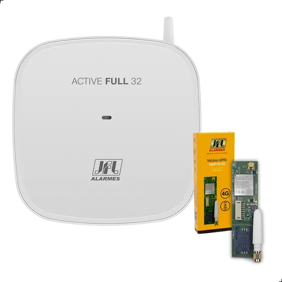 Central De Alarme Active Full 32 Duo + Módulo Gprs Mgp-04 4g