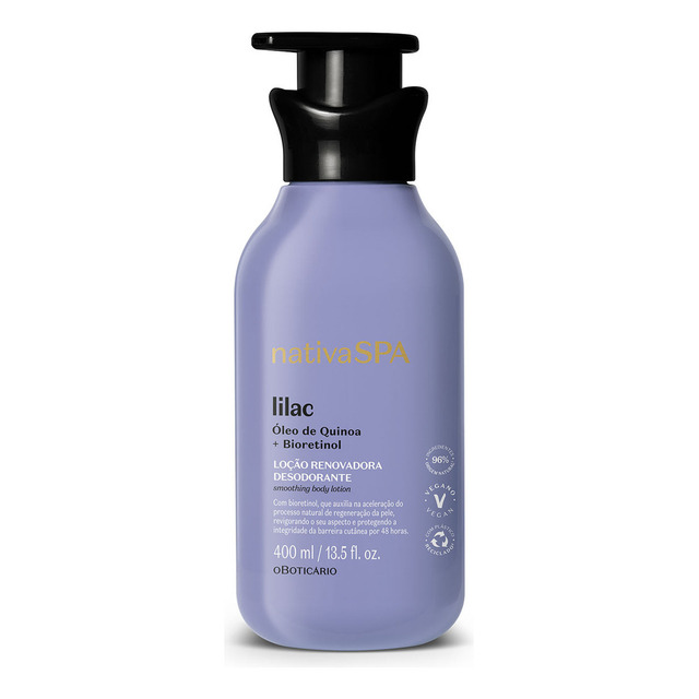 Boticário Nativa Spa Lilac Loção Corporal 400ml Boticário Nativa Spa Lilac Loção Corporal 400ml