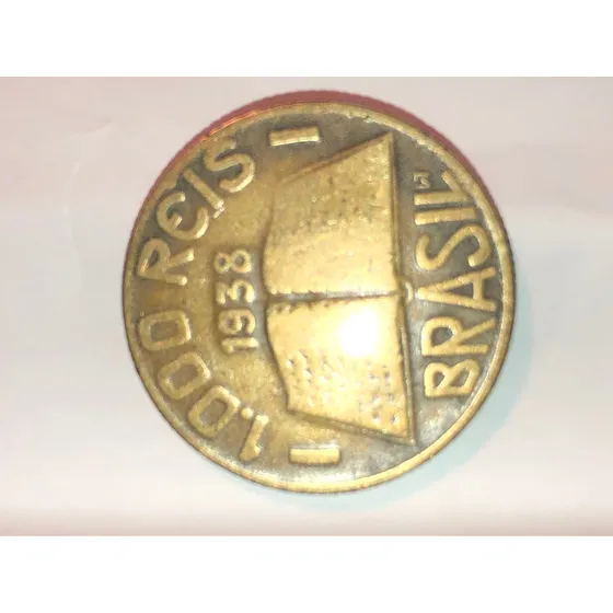 Moeda  1.000 Réis 1938 Reverso Invertido