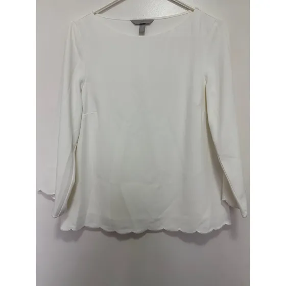 H&m Blusa Original Dama Talla M, Manga Larga Color Blanco