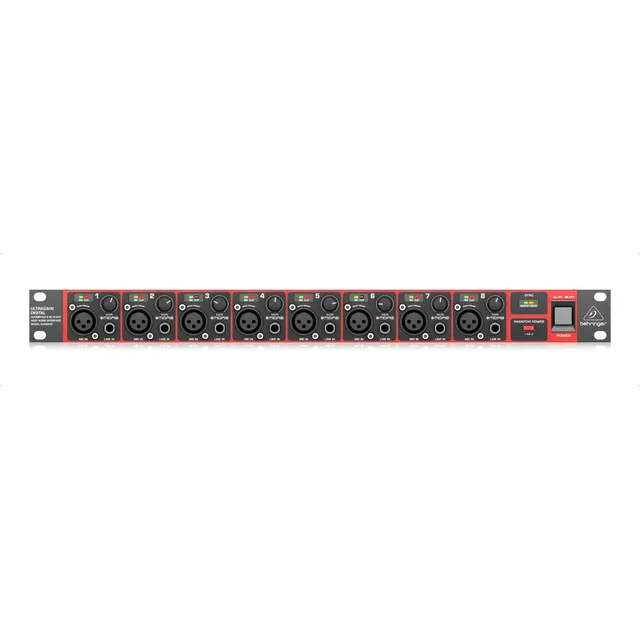 Preamplificador De Micrófono Adat 8 Canales Behringer Ultragain Ada8200