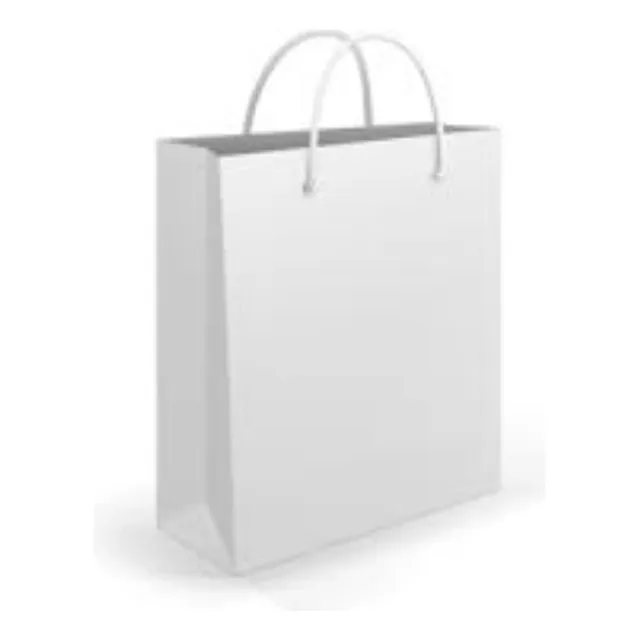 Bolsa De Papel Kraft Blanco 28x28x9