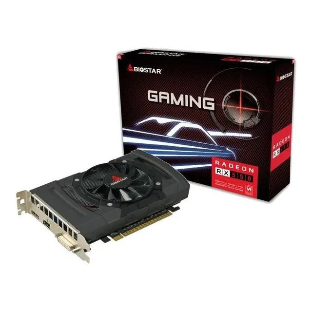 Tarjeta De Video Biostar Radeon Rx550 4gb Ddr5 Gamer Hdmi
