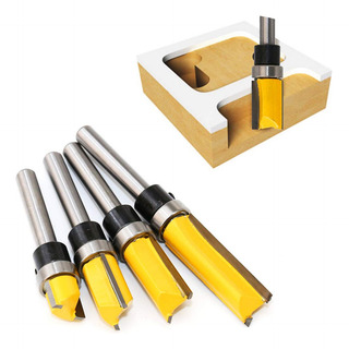 4 Brocas Fresa Recta Perfiladora Corte Router 1/4 Carpintero 4 Brocas Fresa Recta Perfiladora Corte Router 1/4 Carpintero