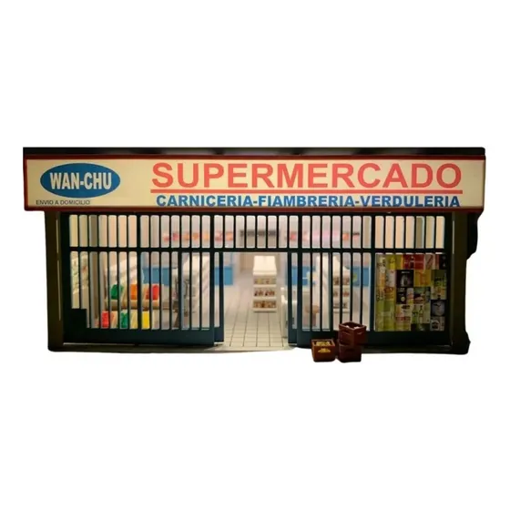 Super Chino Ho 1/87 Cn Luz Construcción Para Armar Miniature