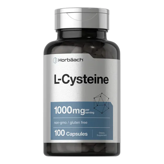 Suplemento Horbäach L-cisteína 1000 Mg 100 Cápsulas En Polvo